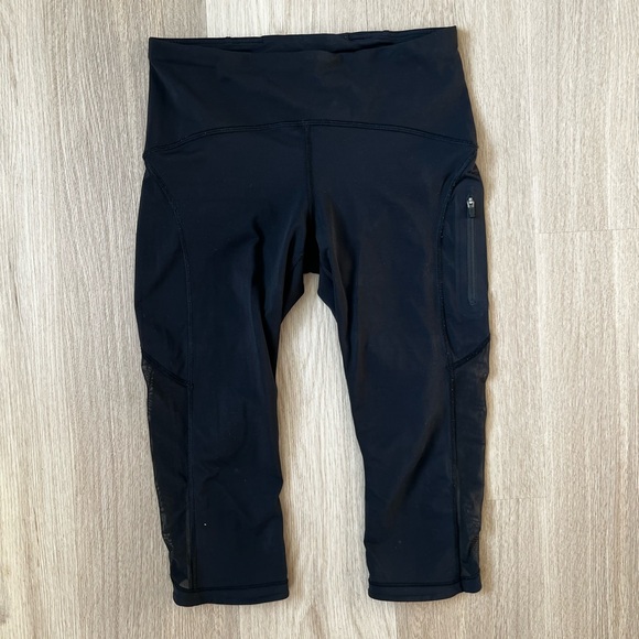 Lululemon Sun Runner Crop 18” Inseam Cropped Leggings - Picture 2 of 4